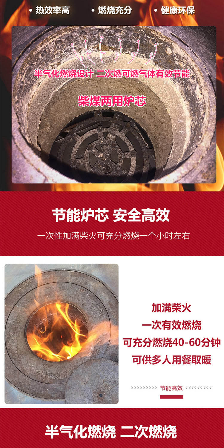 1.8米柴煤兩用大號藏爐—柴煤兩用柴火爐【爐具】焱森爐業