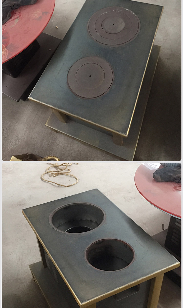 0.8米雙鍋位柴煤兩用小號藏爐—多功能家用取暖藏爐【爐具】焱森爐業(yè)